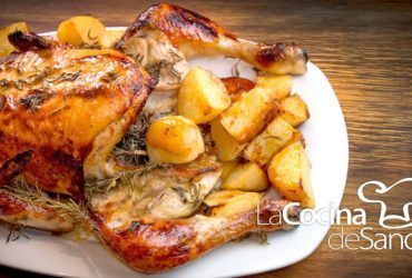 Pollo al Horno con Romero Miel Mostaza y Limon