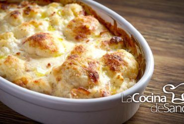 Gratin de coliflor y bechamel en recetas faciles al horno