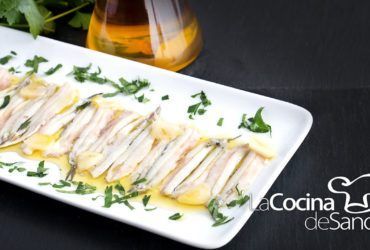 Boquerones en vinagre en tapas entrantes y aperitivos