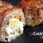 Receta Pan de Carne con Bacon Mozzarella, Zanahoria y Huevo en Recetas Fáciles
